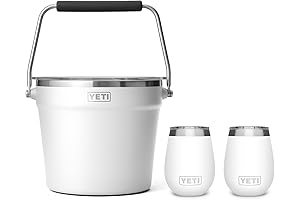 YETI Rambler Beverage Bucket with YETI Wine Tumblers