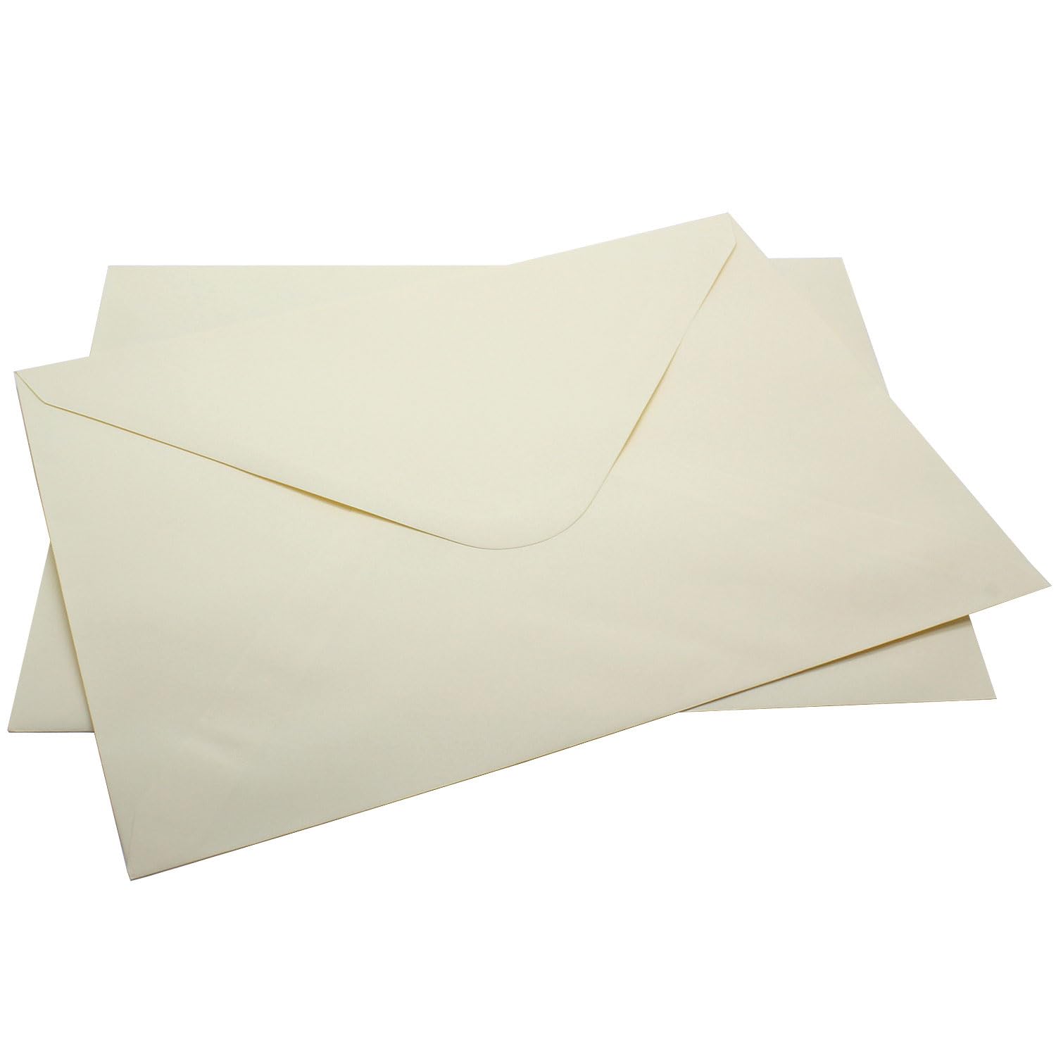 Cream Envelopes 90gsm with Gummed Diamond Flap, Size 235mm x 311mm (9" x 12"). Perfect for Cards, Wedding Invites, Greetings and More! by Mailshack (500)