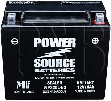 ETX20L YTX20HL-BS YTX20HL YTX20L-BS YTX20L GYZ20HL 4011496 PTX20L-BS PTX20HL-BS ES20LBS Replace Battery 375cca WPX20L-BS Sealed AGM Motorcycle ATV Jet Ski Snowmobile Honda Yamaha Ski-Doo Polaris BRP
