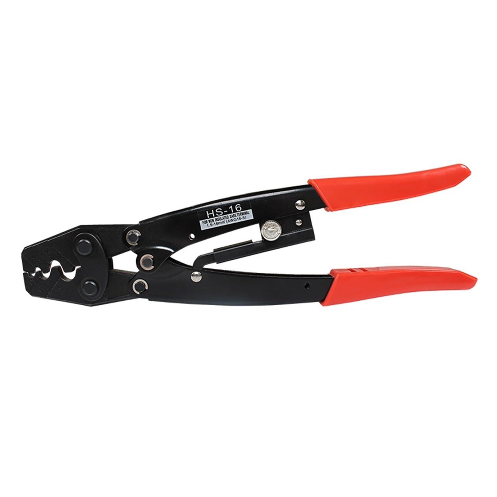 Utensili per crimpatura Pinza Crimpatrice HS-16 Pinza A Crimpare A Cricchetto For Terminali Non Isolati AWG 22-6 Dispositivo Di Regolazione Della Pressione Della Ganascia Lucidata(HX-26B)