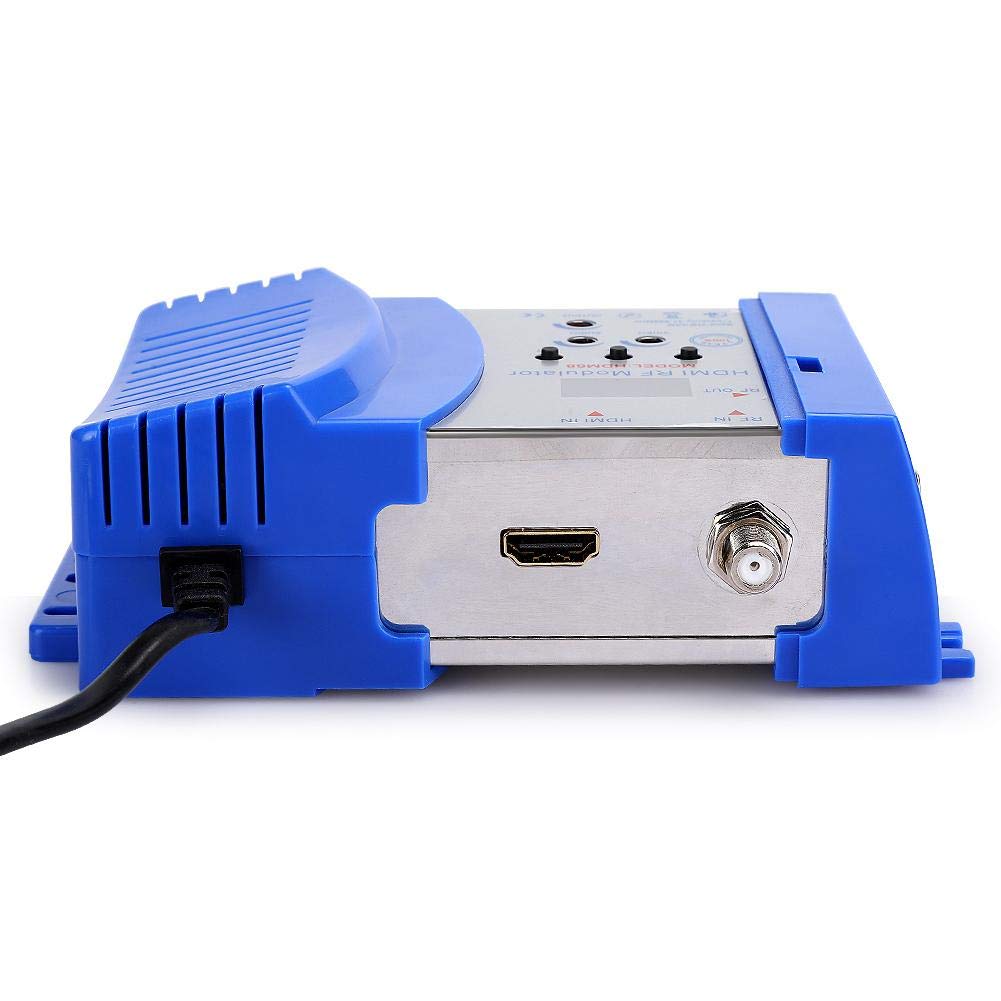 FastUU Modulador Digital, Modulador HD portátil Hdm68 Modulador Digital HDMI Accesorios para computadora, con frecuencia RF VHF/UHF, para TV, Enchufe de la UE
