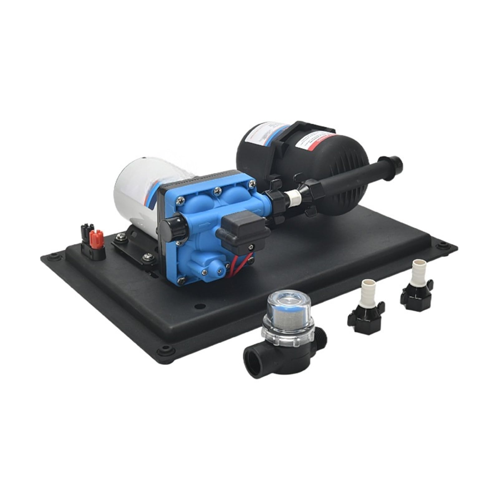 Xipsbjwf 24V 12V/ High-Flow Booster Water Pump Kit For Yachts Rvs Integrated 11.3L Pressurized Supply System With Pressure Tank Diaphragm Pump(24V)
