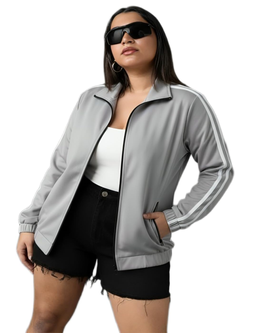 the classic togs Grey Bomber jacket|women Jacket For Women.61-picture-47