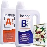 1 Gallon Craft Epoxy Resin and Hardener Kit, Crystal Clear, Food Safe & Low Odor, Bubble Free, High Hardness for Casting (Deep Pour) and Art, Wood, Jewelry and More Projects, 2 Part Resin 1:1 Ratio