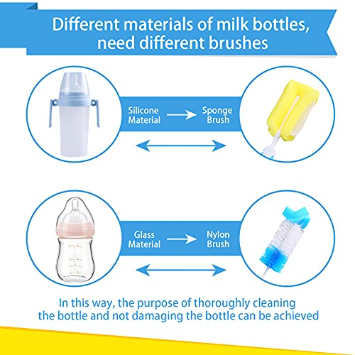 50% Off INVODA 8-Pack Bottle Brush Set with Detachable Handle - Image 4