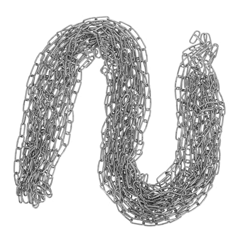 Milisten Chaîne Acier Inoxydable pour Hamac et Suspension Lourde Chaîne Robuste pour Plantes et Balançoires Fixation pour Usage Extérieur et Intérieur