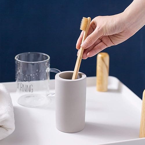 Miniatura 2 de Soporte para cepillo de dientes Diatomita Cepillo de Diatomita, Soporte organizador de Diatomita de Secado Rápido Accesorios de Baño para Cepillo de