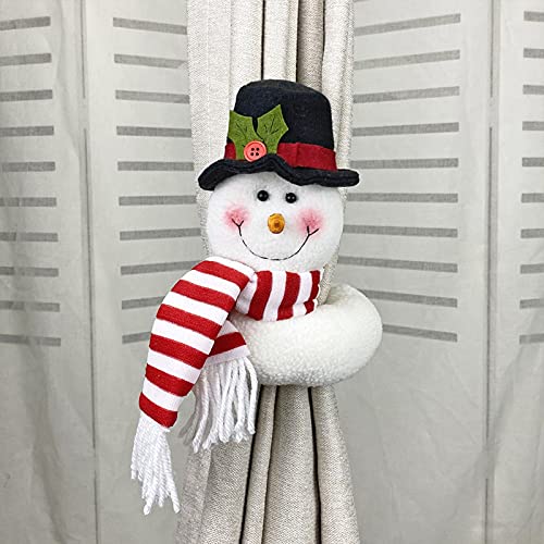 Eastdall Cortina De Desenho Animado,Cortina de Natal Fivela Decorações de janela de Natal