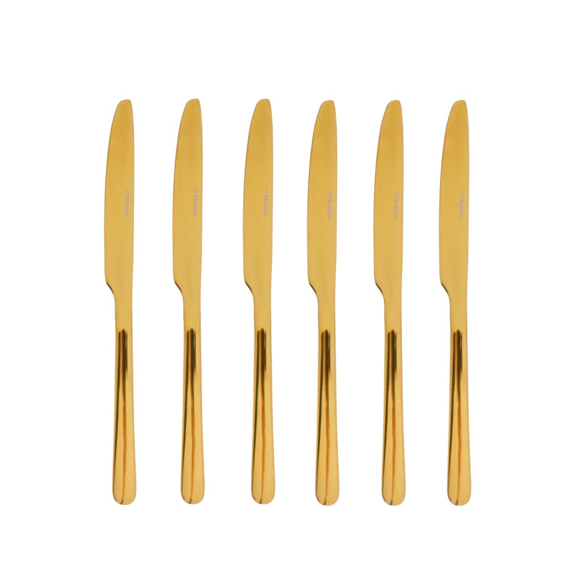 HOMLA Lugano Ménagère 24 pièces en acier inoxydable - Couverts élégants avec couteau, fourchette, cuillère, cuillères à café - Couverts de table pour maison, événement, restaurant - Set pour 6