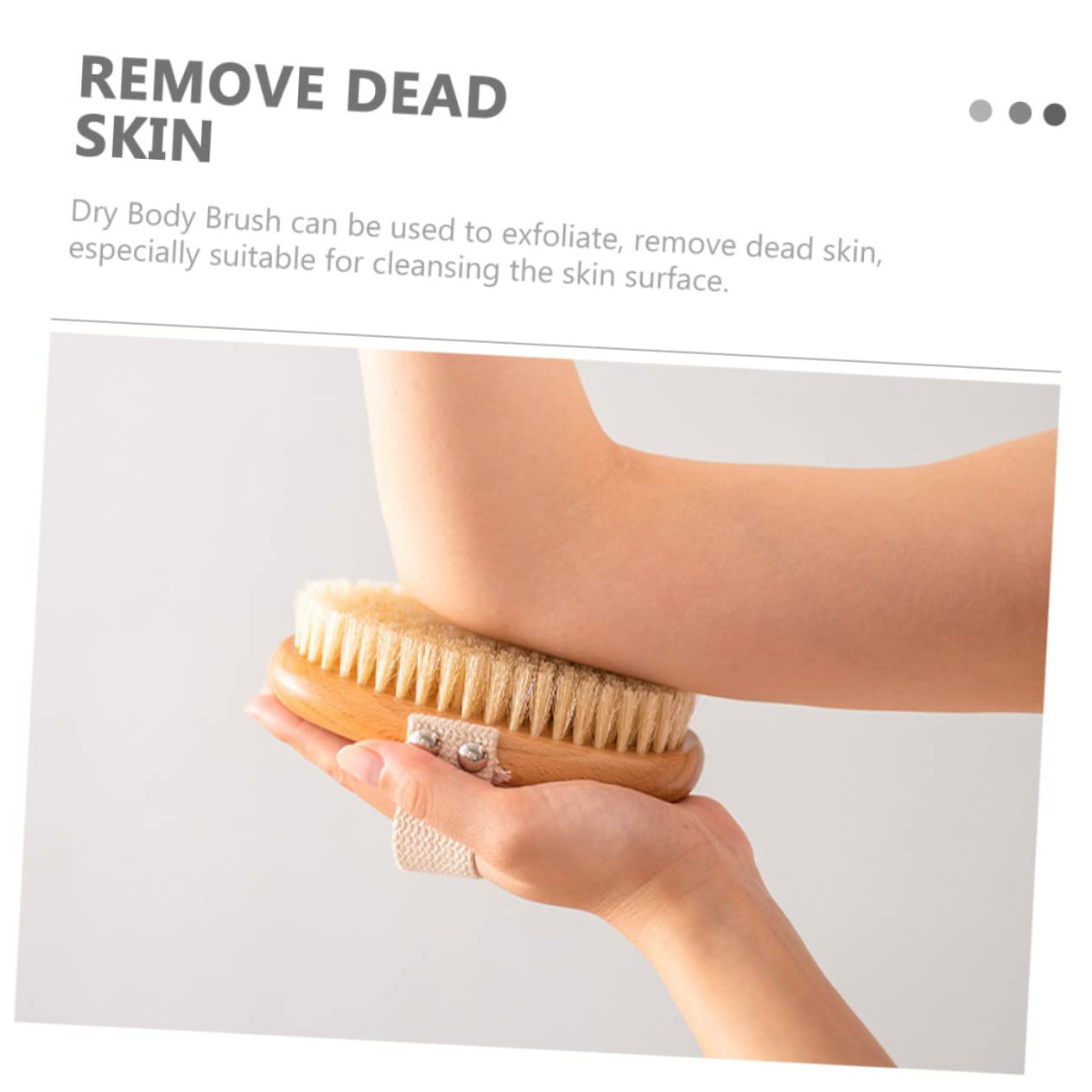 Beavorty 3 Piezas Cepillo De Cerdas Para Masaje Cepillar Cepillo Corporal Piel Seca Cepillo Exfoliante Para El Cuero Cabelludo Cuerpo Pincel Seco Baño De Vuelta Madera El Pincel Mango Largo