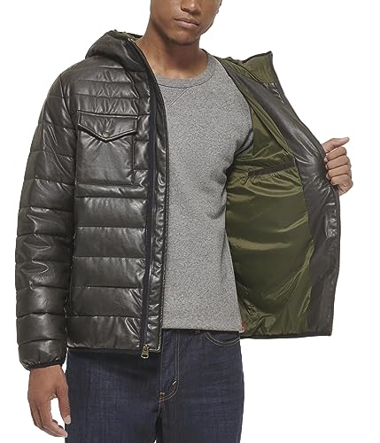 Image of Water Resistant Performance Stretch Hooded Puffer Jacket