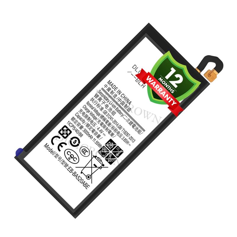 Image of Original EB-BA520ABE Battery Compatible for Samsung Galaxy A5 (2017) (SM-A520F) - (3000mAh) - 1 Year Warranty DF7