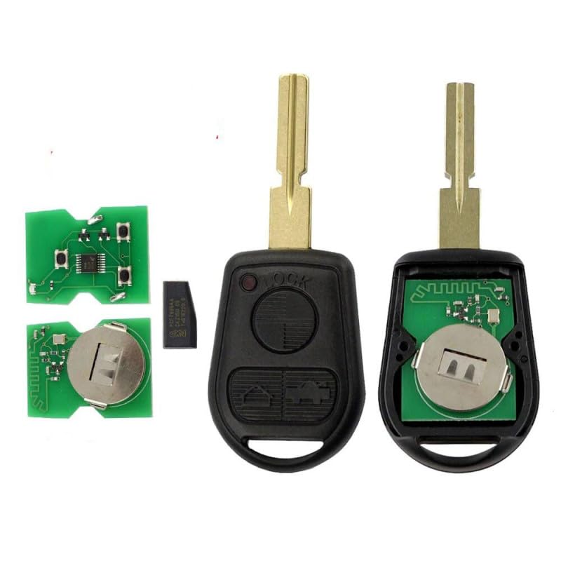 Emetteur Télécommande clé Compatible avec BMW Z3 E31 E32 E34 E36 E38 E39 E46 433mhz
