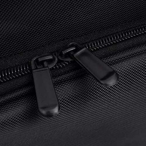 Bolsa para laptop impermeable negra con compartimentos 6