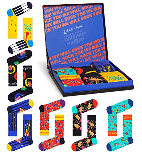 Queen Socks 6 Pack Gift Box from Happy Socks (One Size)