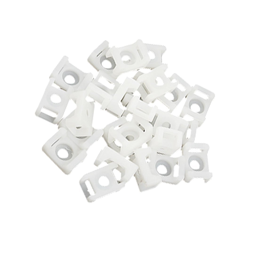 Metal Craft Saddle Type Cable Tie Mount 9mm – White Nylon Wire Holder Clip | Cable Management Clips with Screw Mount & Adhesive for Effective Cable Organization Solutions (50 Pcs)-image-6