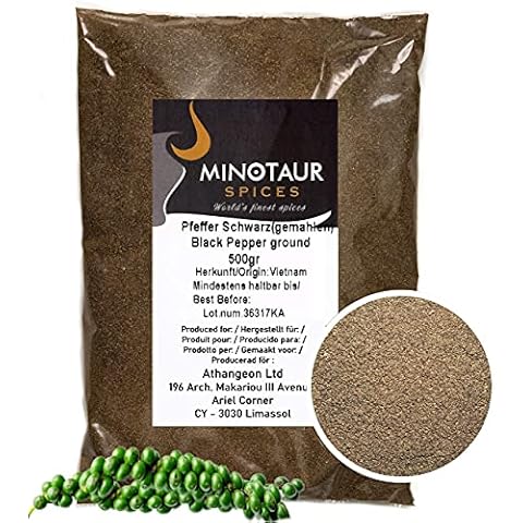Minotaur Spices Pimienta Negra molida 1 Kg Cover