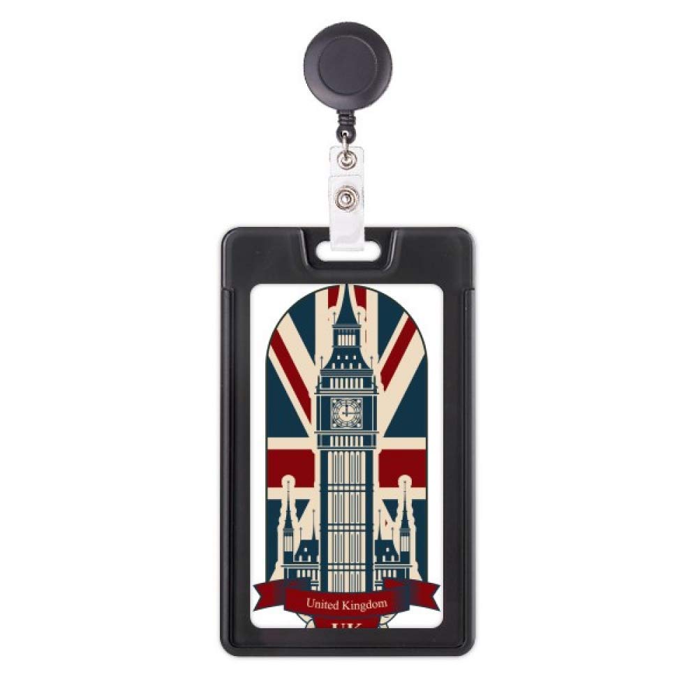 Badge rétractable motif Londres de qualité supérieure avec attache robuste - 5