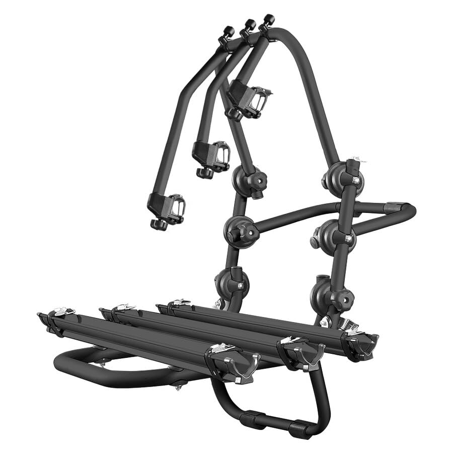 ALTHURA Portabici da Portellone Posteriore in Alluminio per 3 Bici (No E-Bike) - Facile Installazione - Richiudibile e Compatto - Omologato TUV-GS - 100% Made in Italy