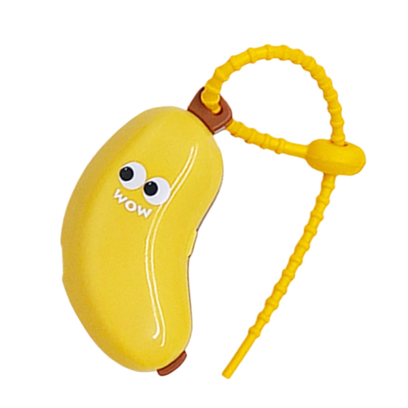 Leadsdge Yellow Portable Toothbrush Head Holders Banana Shape Reusable Travel Organizers Keep Brushes Head Clean And Sanitary Cute Banana Toothbrush Holders