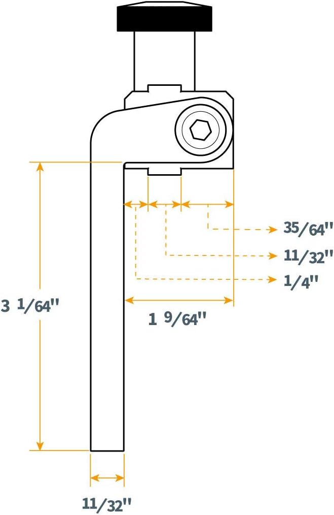 POWERTEC Table Saw Miter Gauge System 27 Angle Stops, 3/4”x 3/8”T-Slotted Miter Bar w/Removable T-Slot Plate, Multi T–Track Fence w/Scale, T-Track Flip Stop with 3-Inch Fence Flip Stop