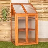 Samuel Alexander Wooden Mini Greenhouse Cold Frame - Small Greenhouse H120 x W69...
