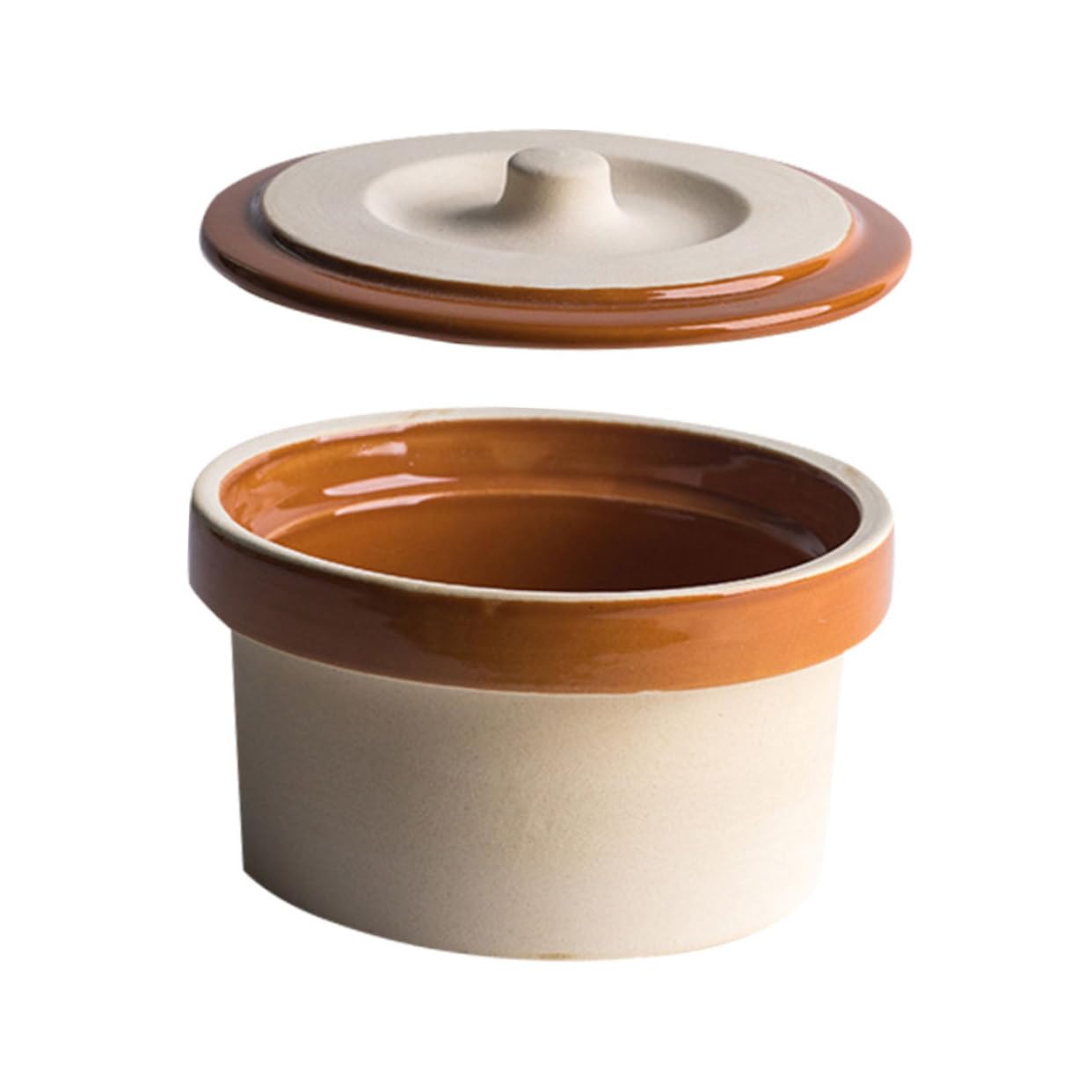 Bol en céramique beige pour repas vapeur sains et service élégant à table