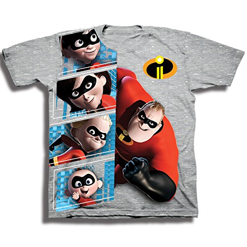 Disney Kids' The Incredibles 2 Character Panel Short Sleeve T-Shirt