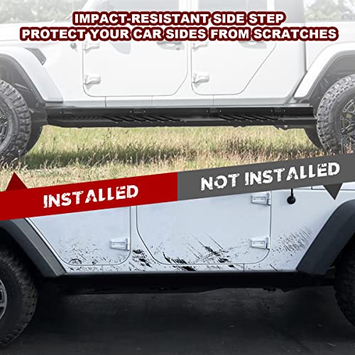 Estribos JT Gladiator con luz LED para Jeep Gladiator 4 puertas miniatura 6