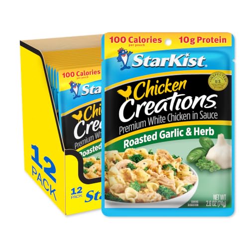 Image of StarKist Chicken Creations Roasted Garlic & Herb, 2.6oz Pouch, 12-Pack