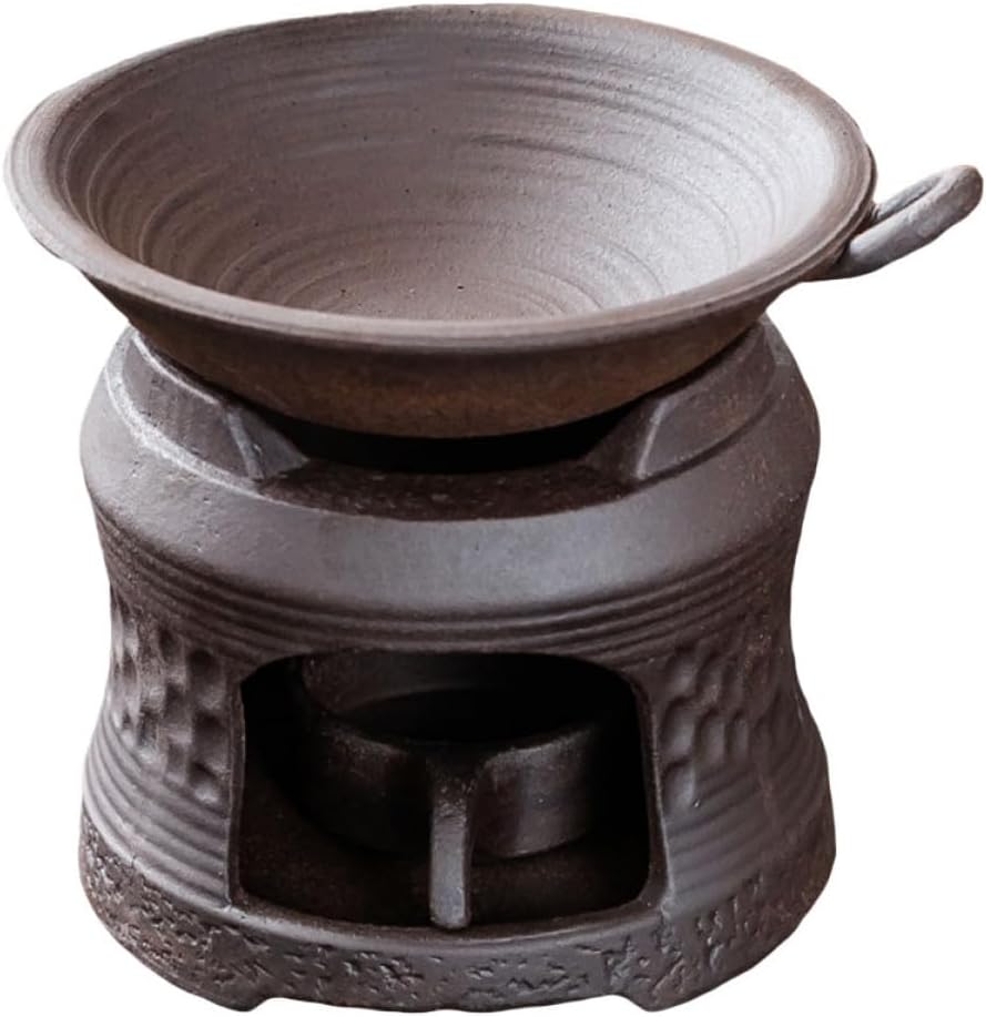 Ceramic Tea Light Candle Holder Set Tea Stove Non-Slip Base Teapot Warmer Tray for Heating Coffee Milk, Essential Oil Burner Holder Aromatherapy