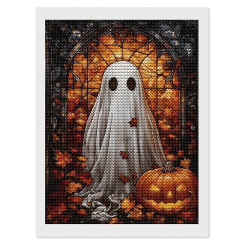 Décoration murale Halloween kit peinture diamant 5D adulte à faire soi-même