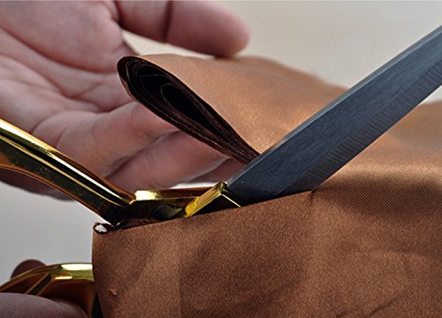 10.5 Inch Professional Heavy Duty Tailor Scissors, Sewing Multi-functional Dressmaking Shear for Fabric/Crafting/Leather Art/ect- Copper Color, Stainless Steel Material, Also Suit for Left Handed