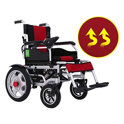 Elektrorollstuhl tragbar Faltbare Mobilitätshilfe, Rollstuhl für Behinderte/ältere Menschen mit EPBS Slope Assist System