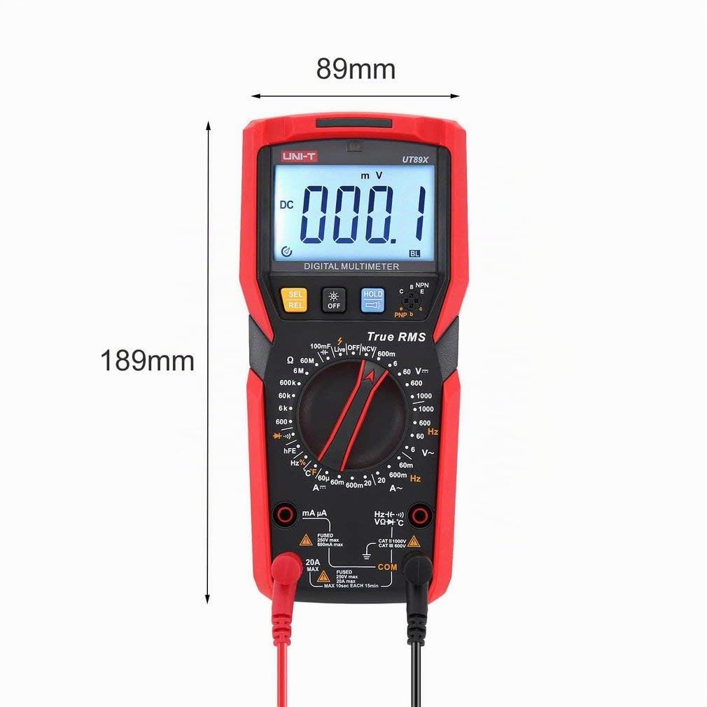 UNI-T UT89X TRMS multimeter NCV tester ac dc Voltmeter Ammeter Capacitance Frequency Resistance tester with Temperature testing …