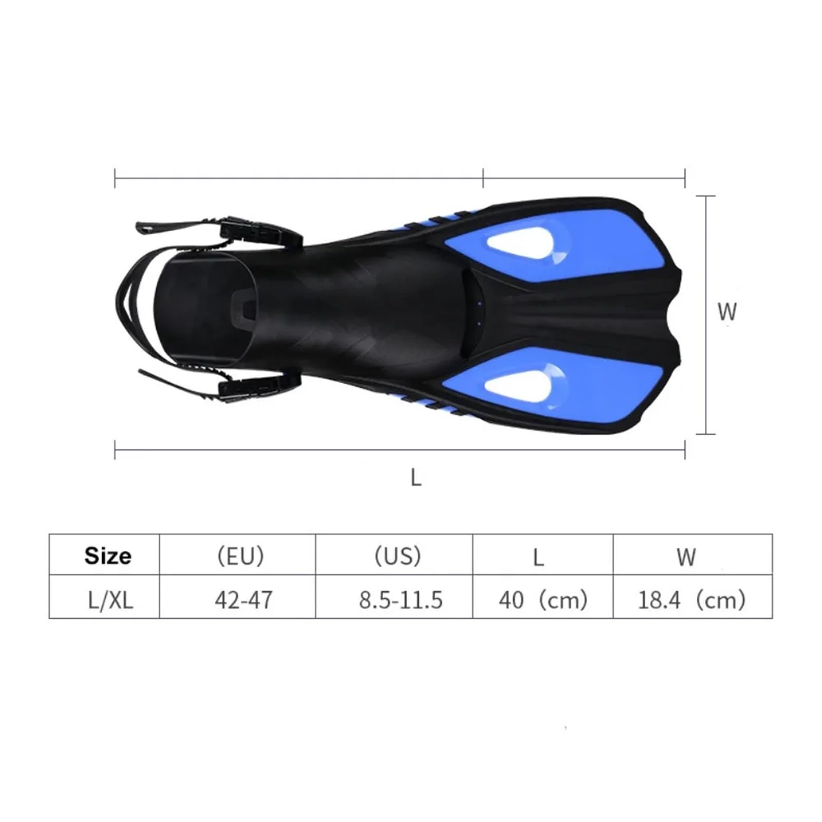 Aletas de Entrenamiento Aletas de Snorkel natación Zapatos Buceo Cortos Ranas Pato Ajustables Silicona Tamaño Viaje Talón Abierto Adulto para Entrenamiento Acuático