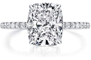 3ct Cushion Cut Cubic Zirconia CZ Engagement Ring
