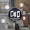 RunLessWire Click for Philips Hue Battery-Free Wireless Smart Light Switch, 30ft Range Works Natively with Philips Hue Bridge Wall Mount Kinetic Switch - Decora Style, White