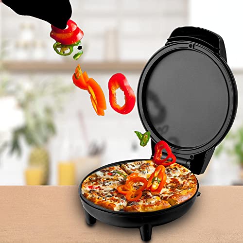 Courant Griddle And Mini Oven Compact Griddle 7-Inch Personal Griddle Pizza Maker Red #TOP3