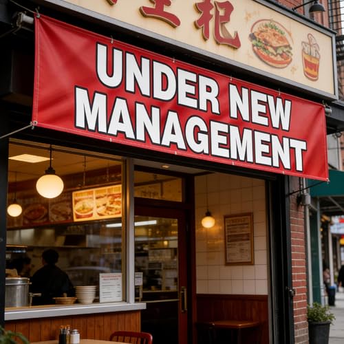 Bannière enroulable pour magasin sous nouvelle direction avec œillets de fixation - 8