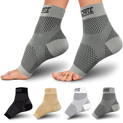 Bas compression femme homme bout ouvert (2 paires) gris petit