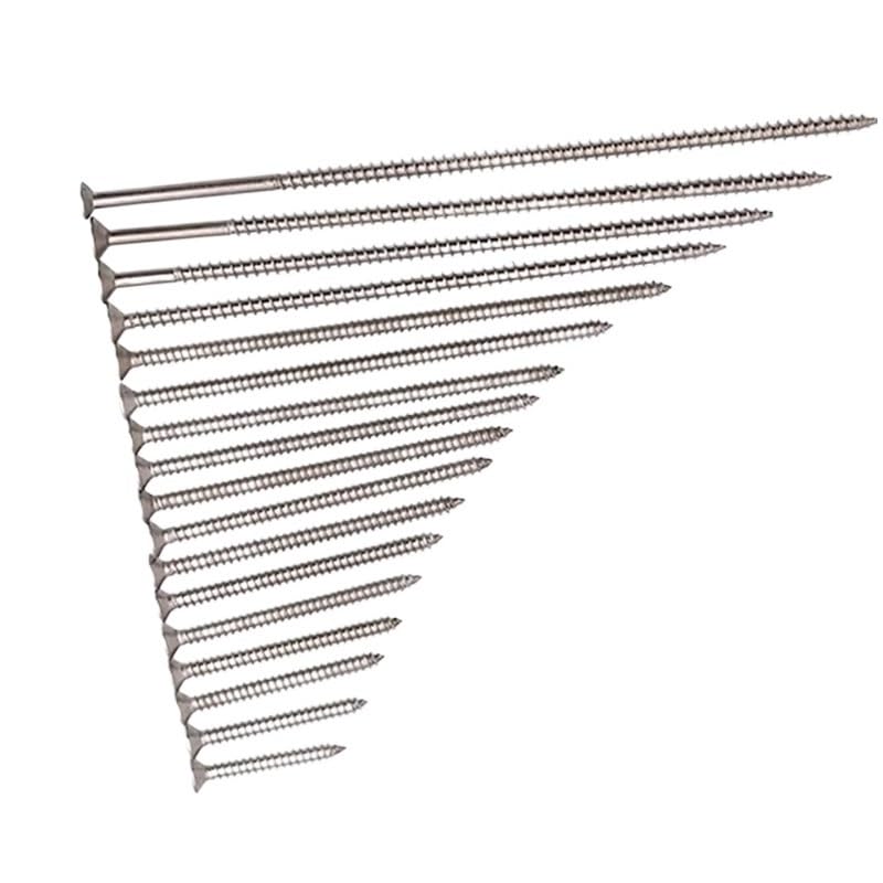 Wkręty Do Drewna M4 Wkręty Samogwintujące Ze Stali Nierdzewnej 304 Z Łbem Stożkowym Phillips Do Panelu Gniazda Przełącznika(140mm(10pcs))