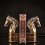 Book End 2 Pcs Classique Décor Résine Pièce D'Échecs Serre-Livres pour Bureau À Domicile Bibliothèque Et Bibliothèque D \U0026 Eacute; Cor Home Decor Convient pour Le Bureau (Couleur: Laiton, Taille: