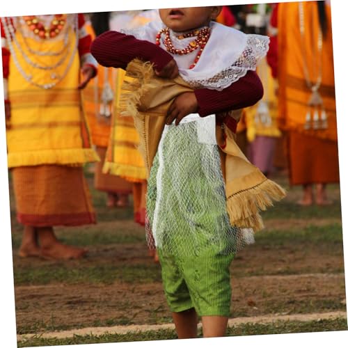 Girls Glowing Petticoat for Boys and Girls Underskirt Dress for Parties and Comfortable and Lights No Battery Included White4