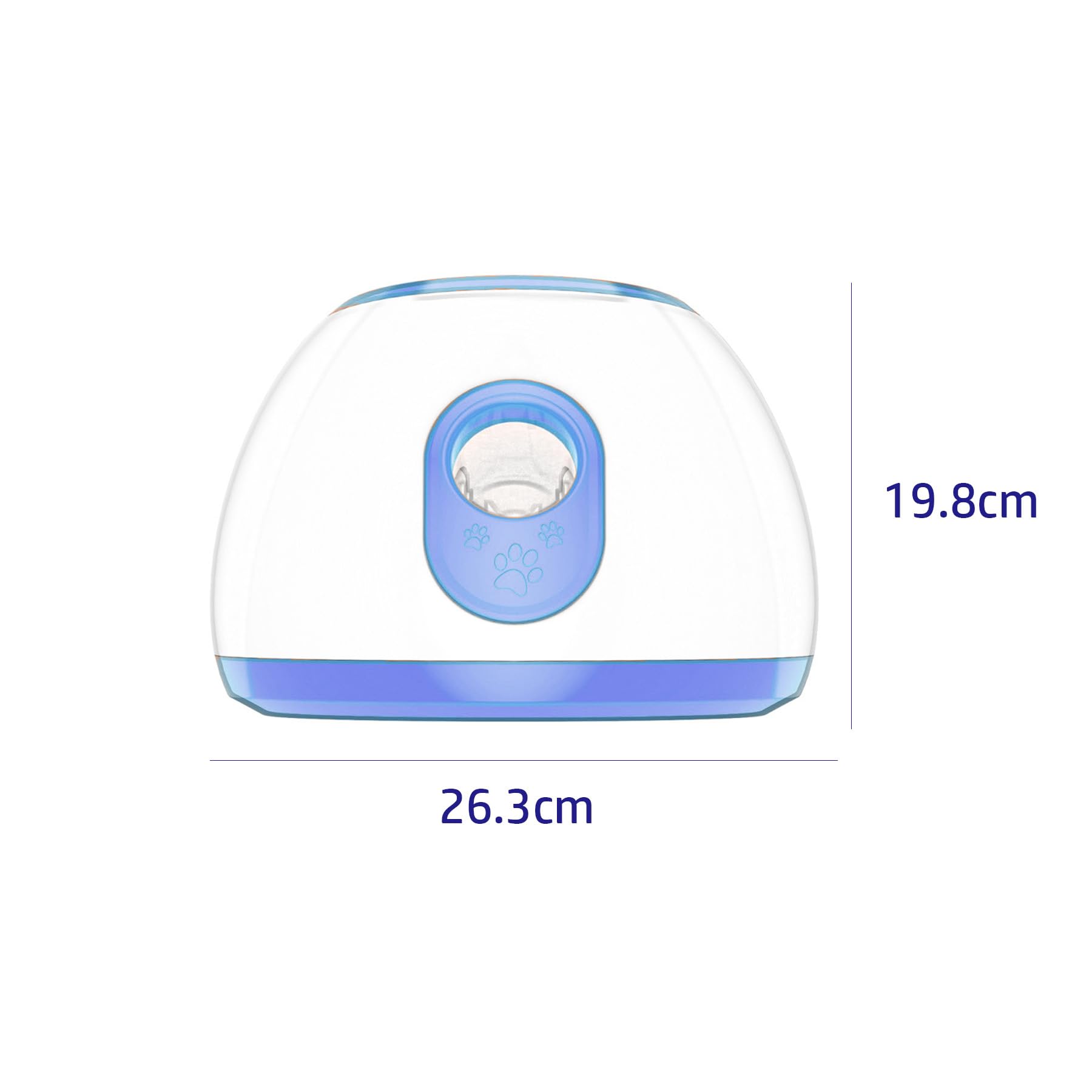 Lanceur de Balle Automatique pour Chien - Jouet Intelligent Réglable pour Jardin/Intérieur, Angle & Distance, Portable, Faible Bruit, avec 3 Balles pour Chien (26.3x19.8x28cm)