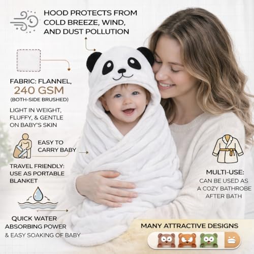 Image of BRANDONN Baby Blanket Newborn Combo Gift Pack of Swaddle Wrapper, 0-9 Months, Length 68 cm x Width 68 cm, Pack of 2 Pcs.