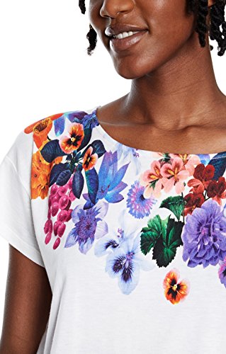 Desigual TS_aglaia T-Shirt, Bianco (White 1000)