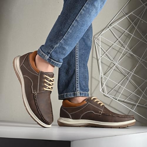 Image of Centrino Penny Loafers for Men | Shoes for Man Stylish | Casual Slip-On with Cushioned Insole | Lightweight Comfortable Mens Loafer Shoes | Hand-Stitched Moccasin Design | Slip On Shoes for Man Daily (9784)