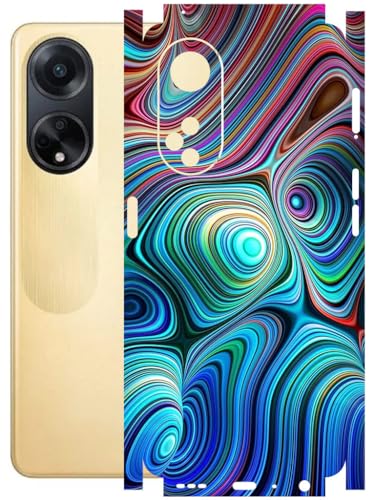 Image of AtOdds - Full Body Back Screen Guard Protector Film - Lamination Wrap Skin Sticker Compatible with Oppo F23 (5G) | Scratchproof Matte Finish (Water Paint)