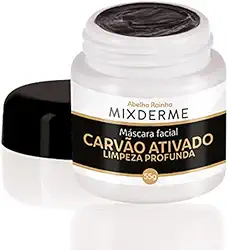 Mixderme – mascara facial carvão ativado limpeza profunda 55g